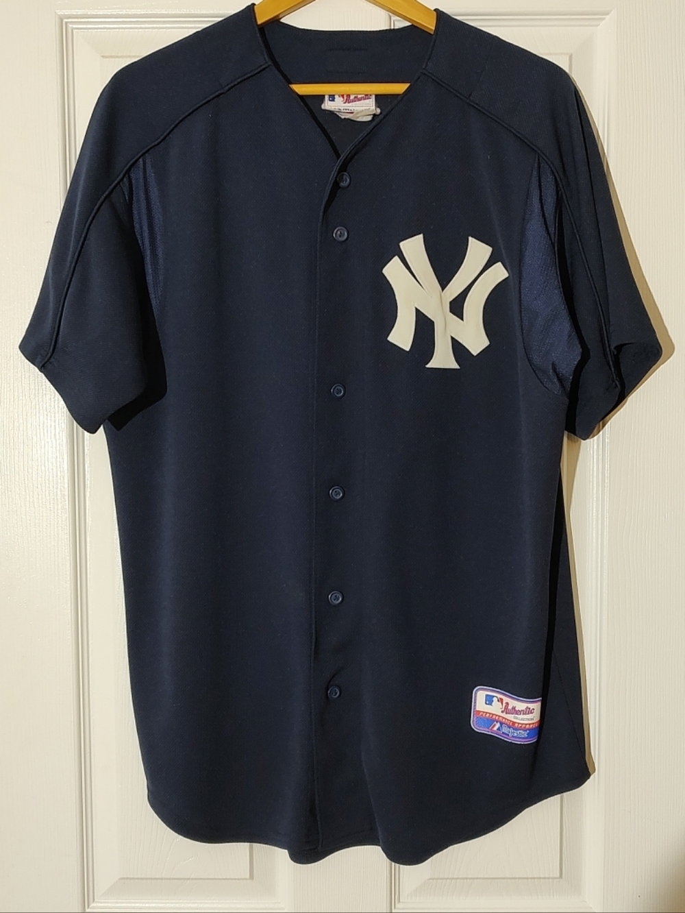 Men's MLB New York Yankees Majestic Blue Authentic Batting Practice Jersey - XL